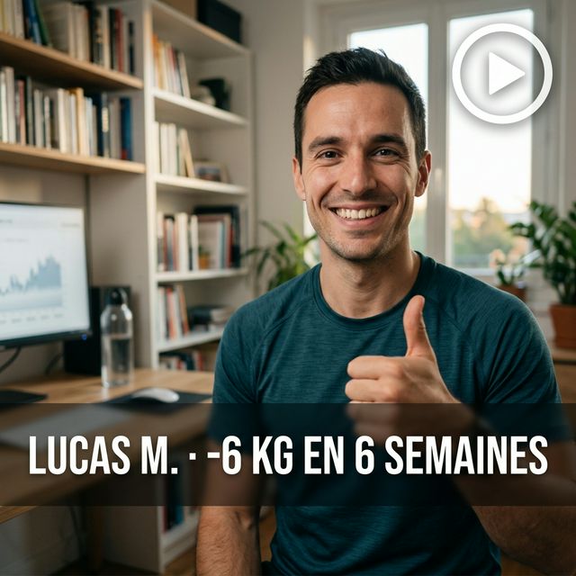 Avis vidéo Lucas M. — -6 kg en 6 semaines avec BNR Coaching